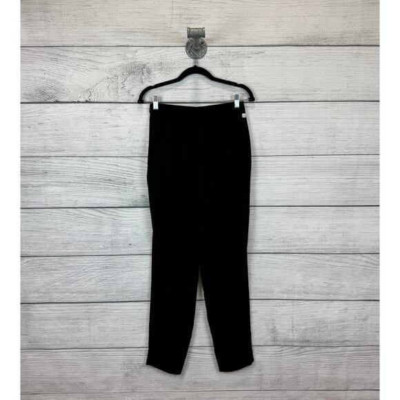 Ministry Of Supply Women's Black Swift Satin High Rise Tapered Pants Size 4 - Picture 7 of 8